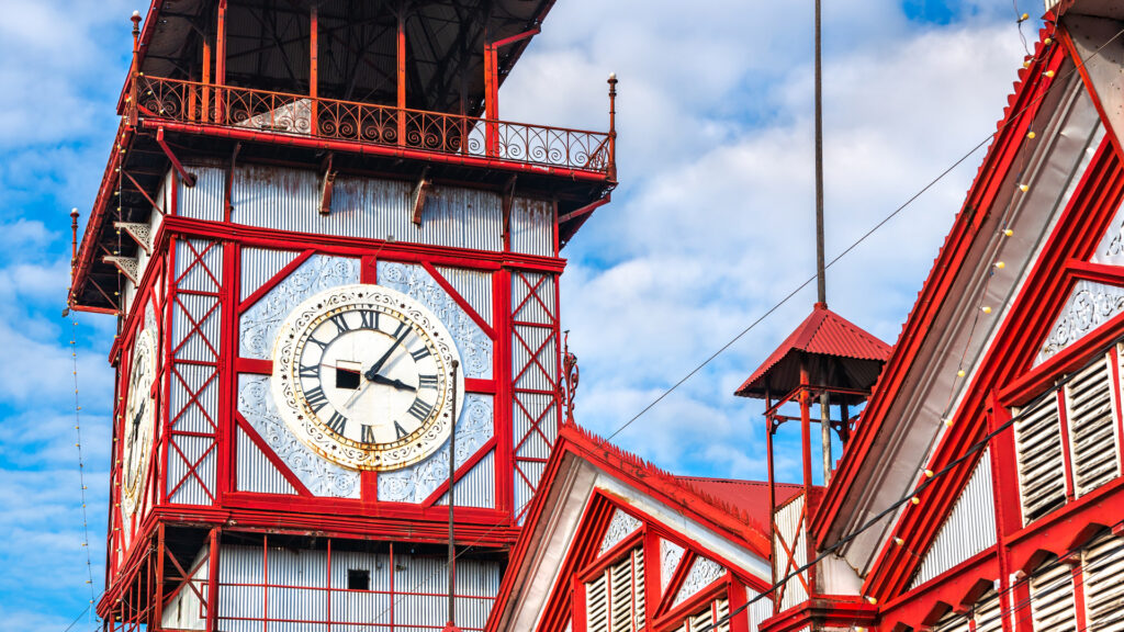 Stabroek Market, one of main attractions of Georgetown, the capital of Guyana, South America